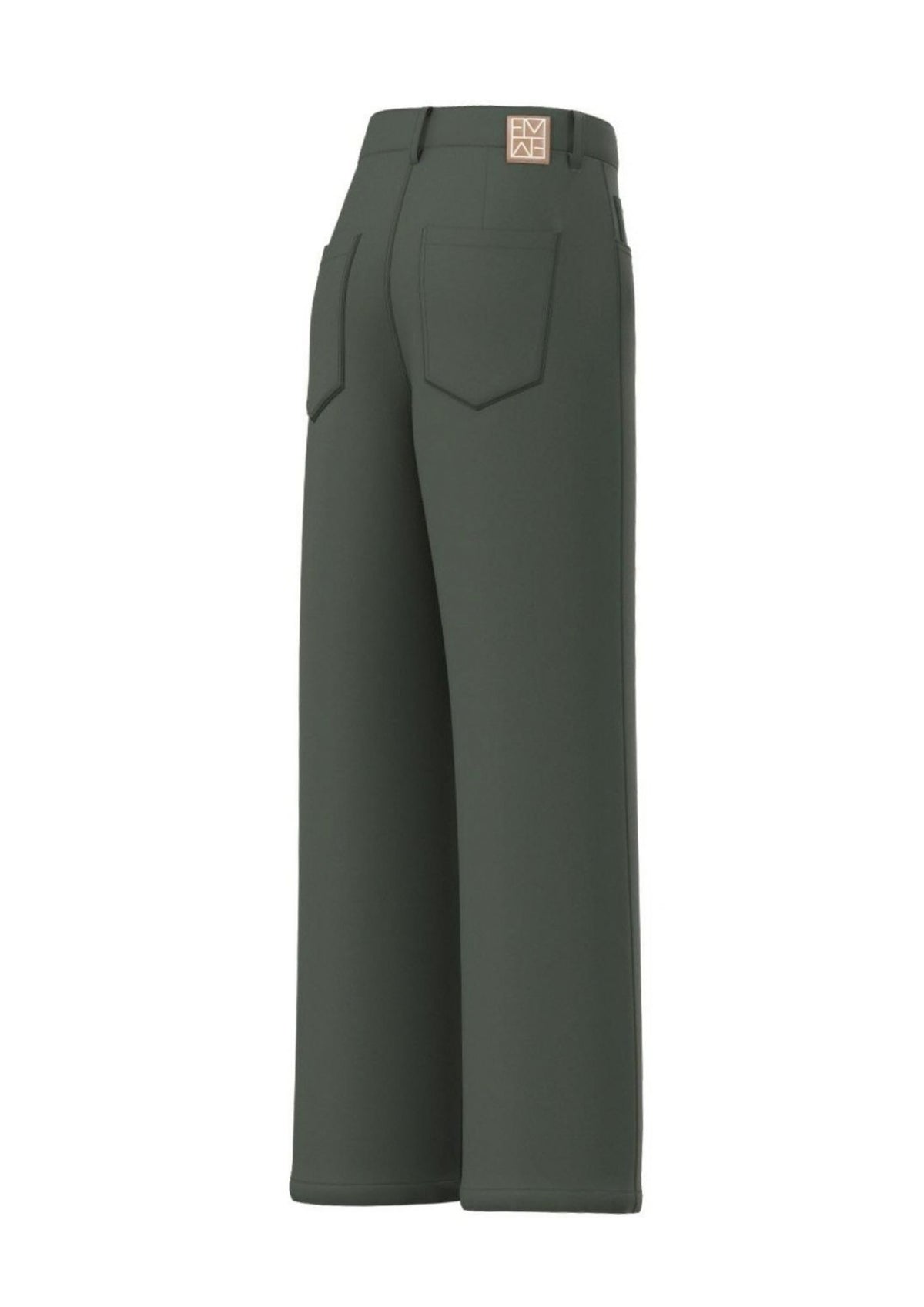 Emme Marella Pantalone Donna Emmfuxia Verde Sottobosco 2625136061200 003 EMME MARELLA