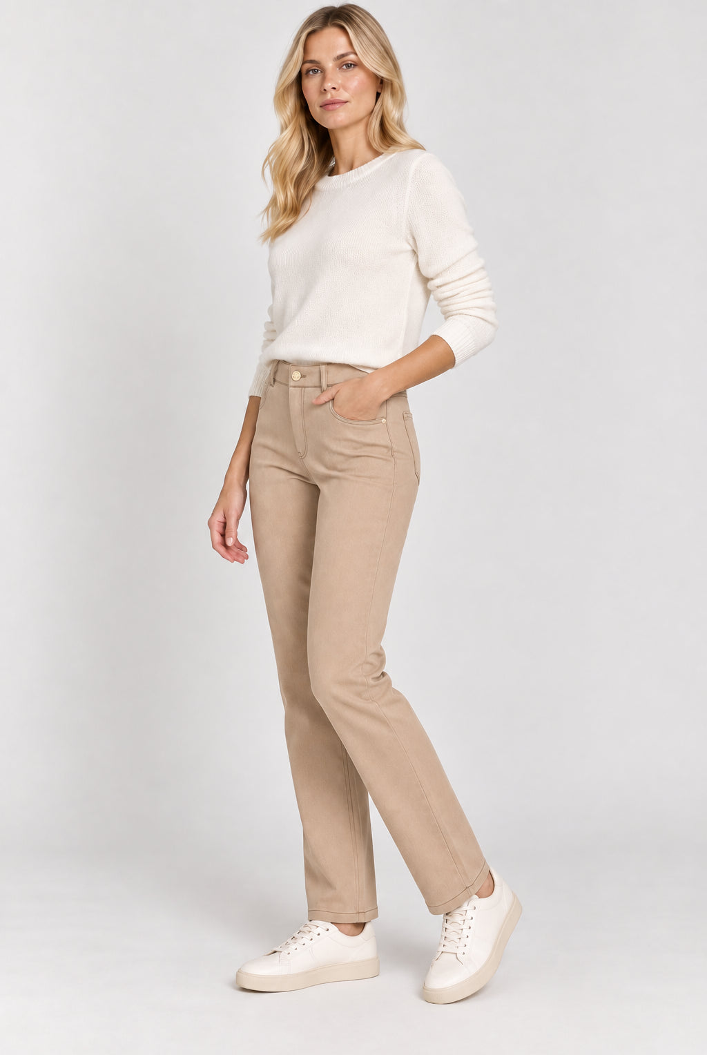 Emme Marella Pantalone Donna Emmmemo Ecru 2625136062200 001 EMME MARELLA