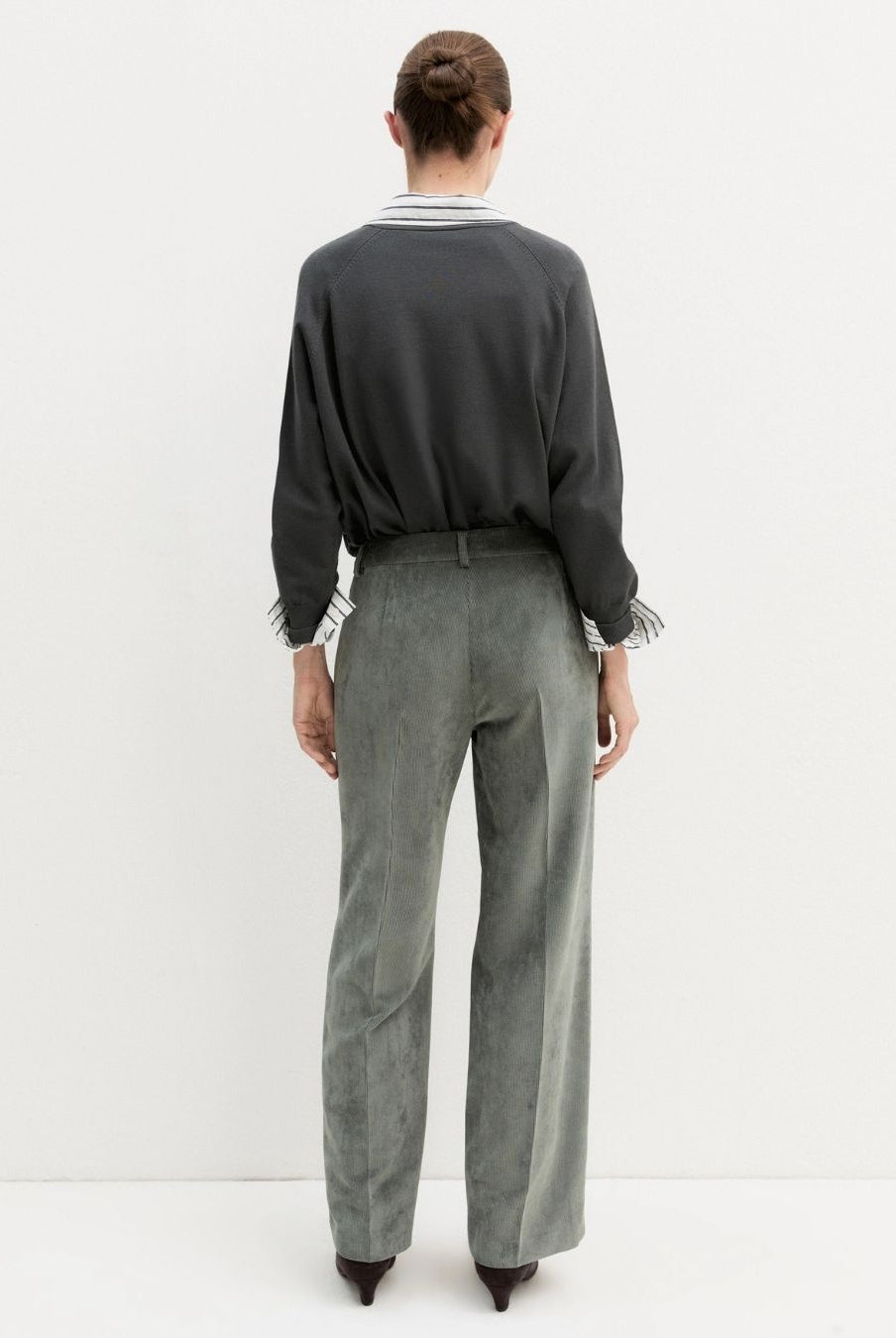 Pantalone in velluto a coste stretch Sottobosco 2625136101200 004 EMME MARELLA