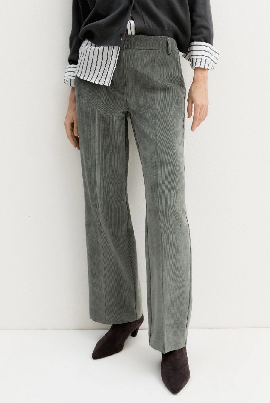Pantalone in velluto a coste stretch Sottobosco 2625136101200 004 EMME MARELLA