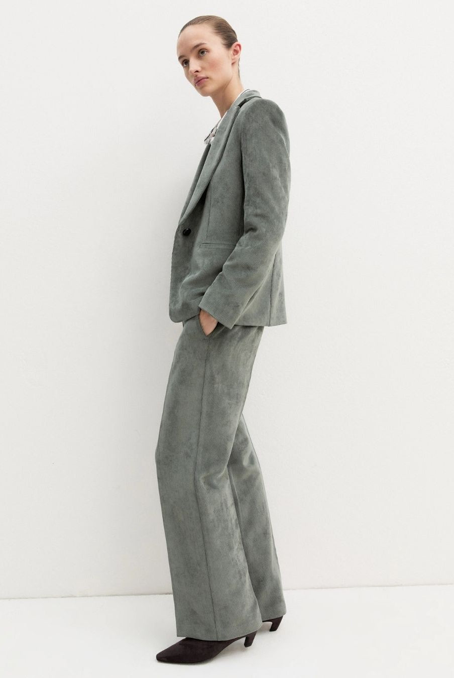 Pantalone in velluto a coste stretch Sottobosco 2625136101200 004 EMME MARELLA