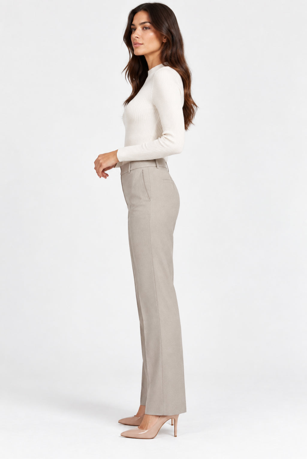 Emme Marella Pantalone Donna Emmpalpiti1 Ecru 2625136231200 004 EMME MARELLA