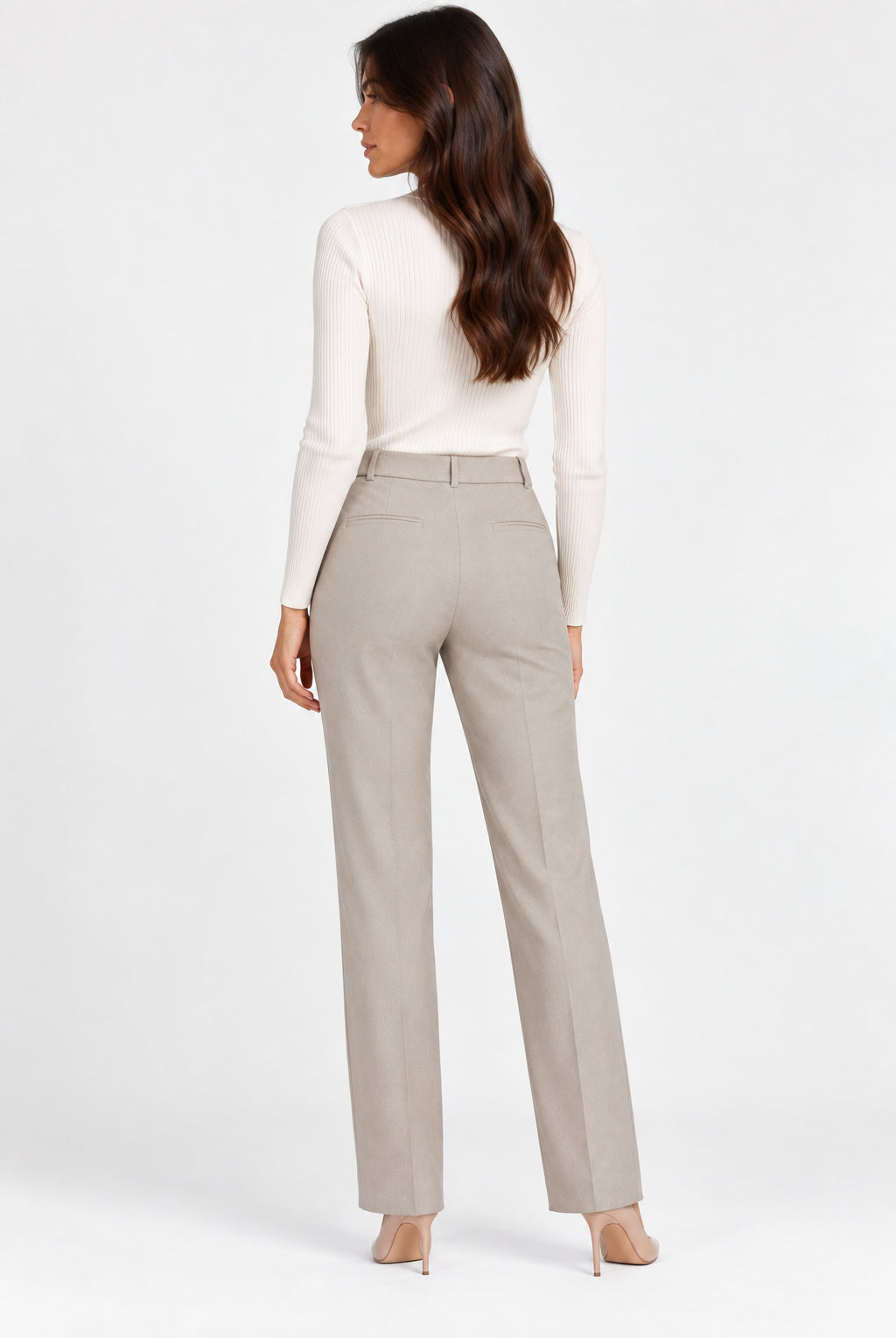 Emme Marella Pantalone Donna Emmpalpiti1 Ecru 2625136231200 004 EMME MARELLA