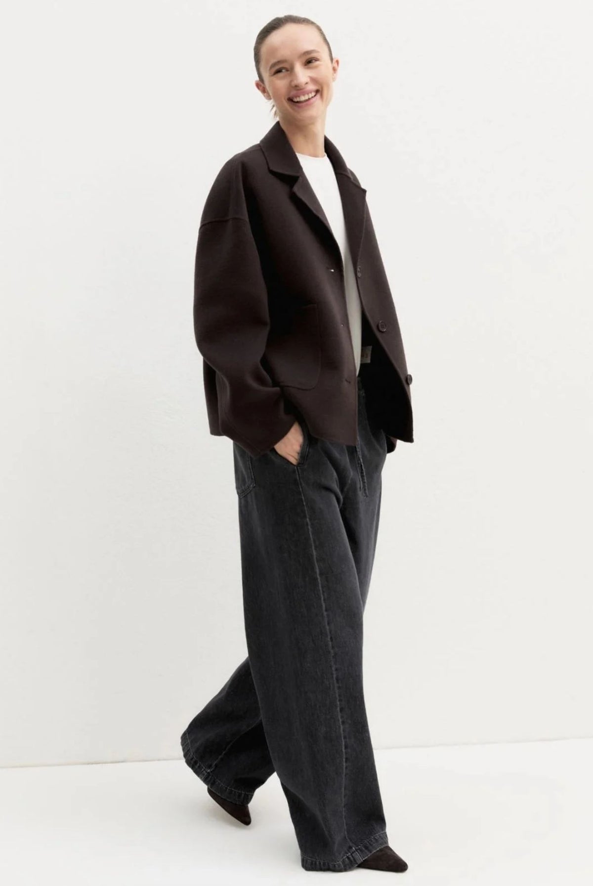 Denim jogger ampio Emmtrionfo Nero 2625186011200 002 EMME MARELLA