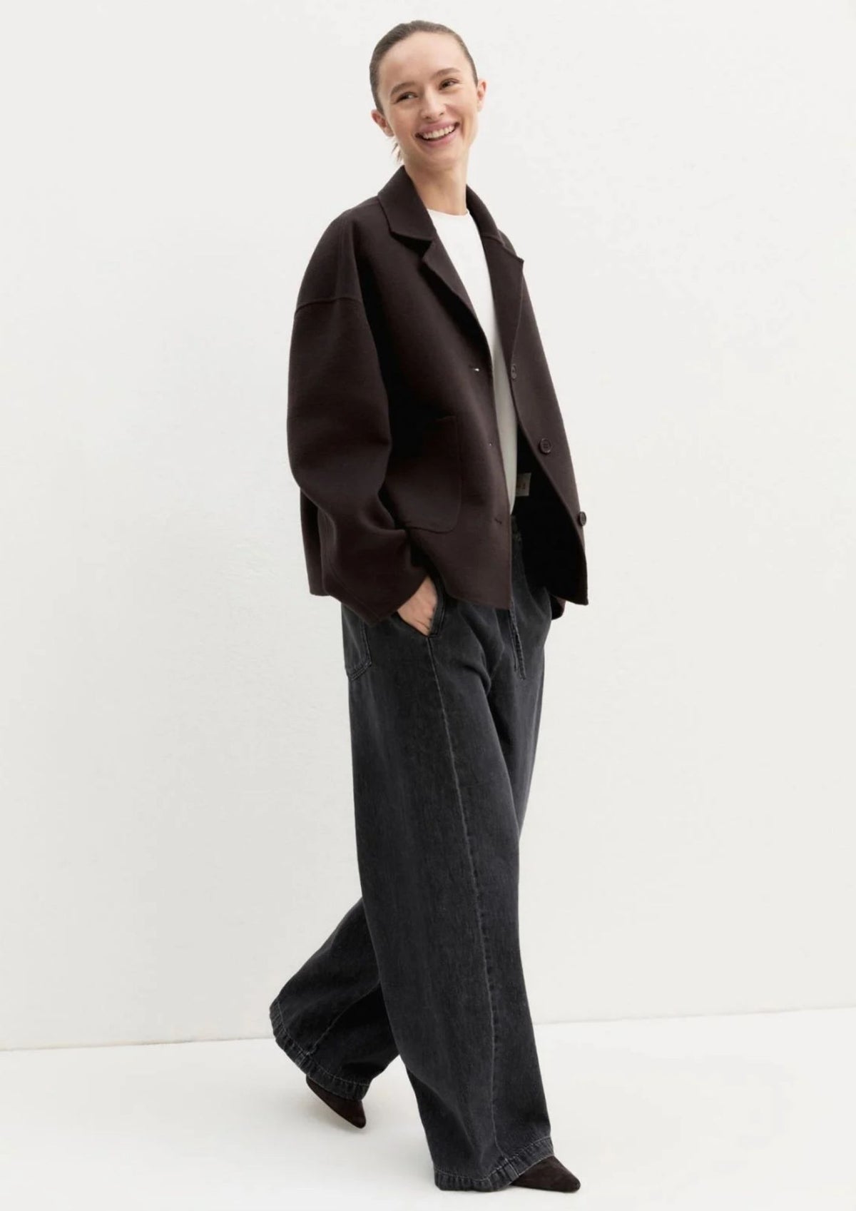 Denim jogger ampio Emmtrionfo Nero 2625186011200 002 EMME MARELLA