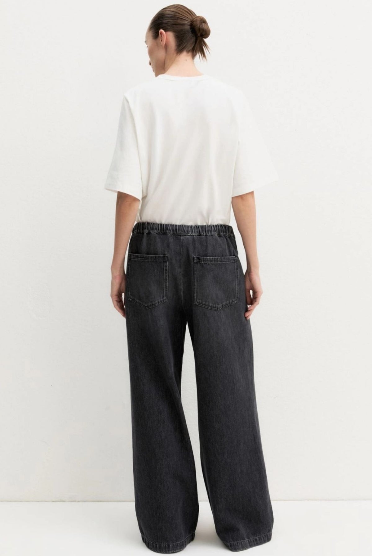 Denim jogger ampio Emmtrionfo Nero 2625186011200 002 EMME MARELLA