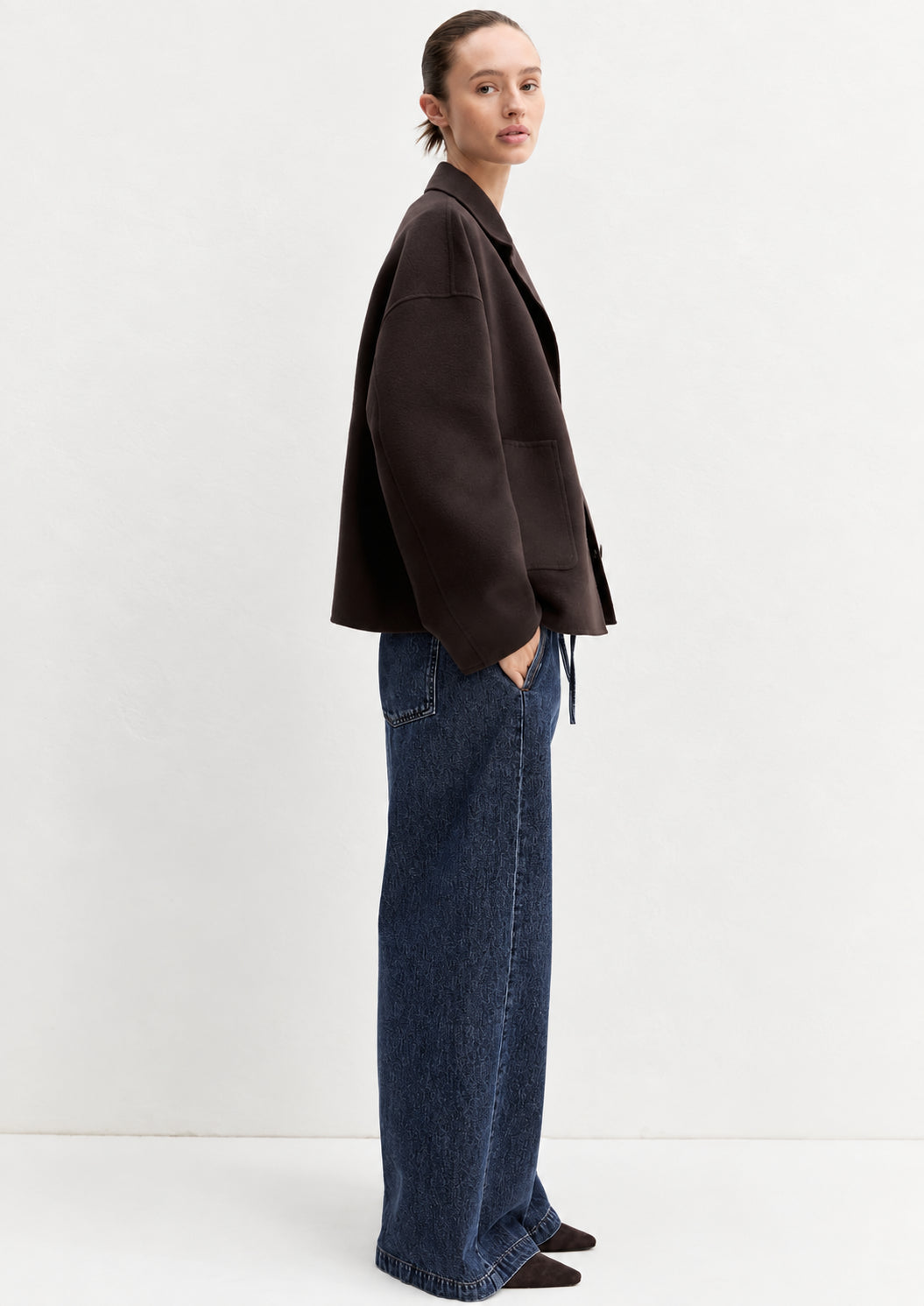 Denim jogger ampio Emmtrionfo Nero 2625186011200 002 EMME MARELLA