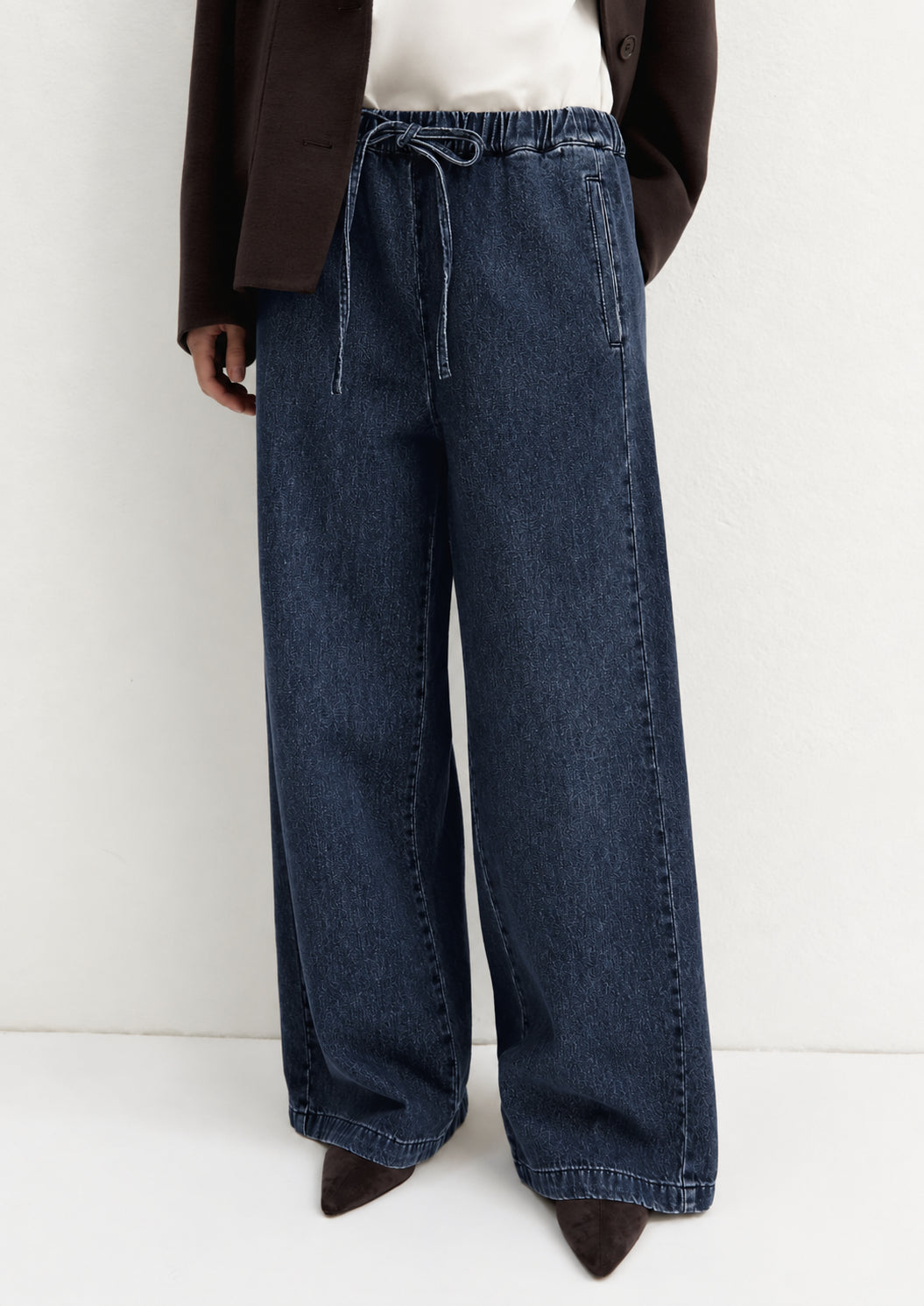 Denim jogger ampio Emmtrionfo Nero 2625186011200 002 EMME MARELLA