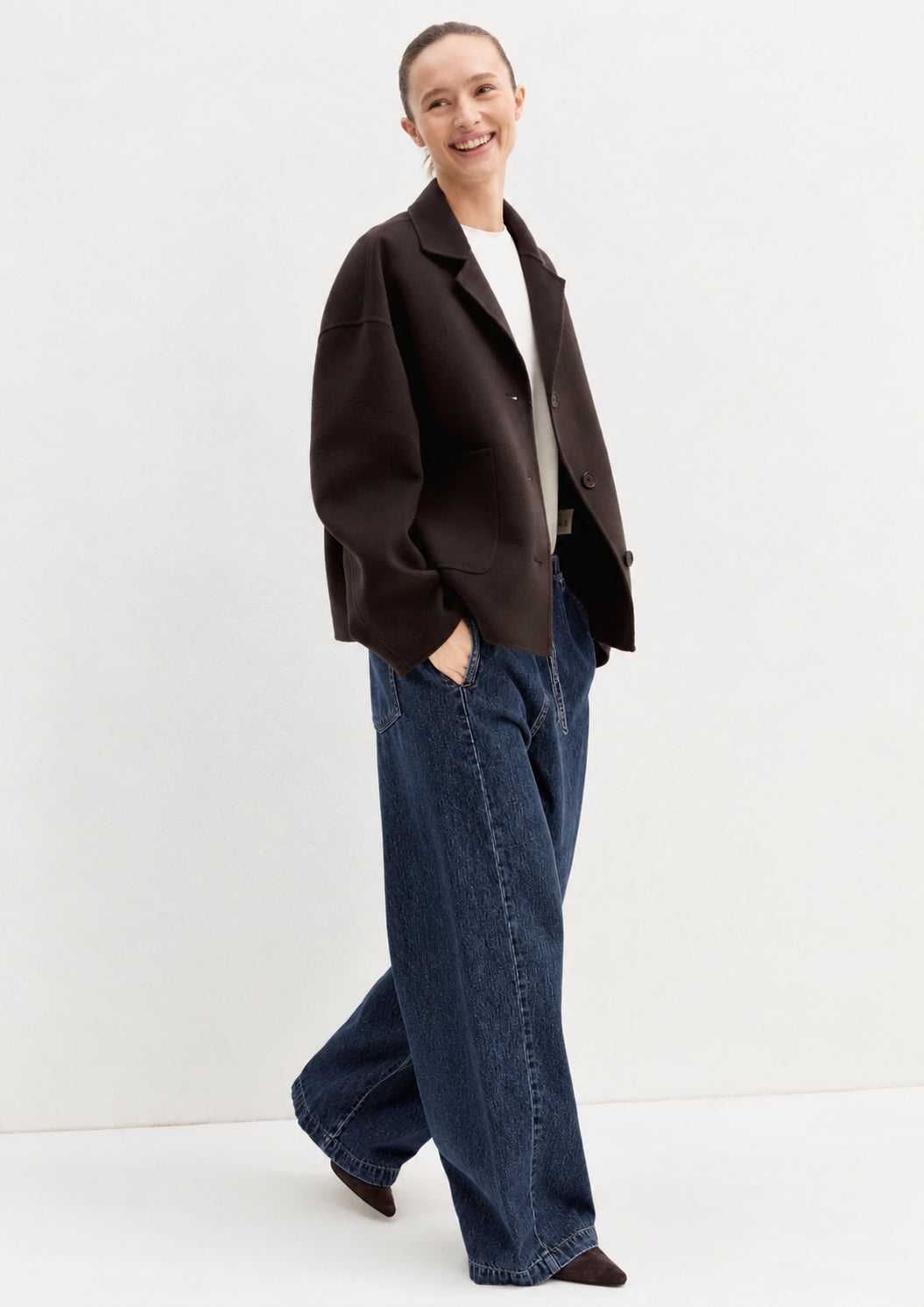 Denim jogger ampio Emmtrionfo Nero 2625186011200 002 EMME MARELLA