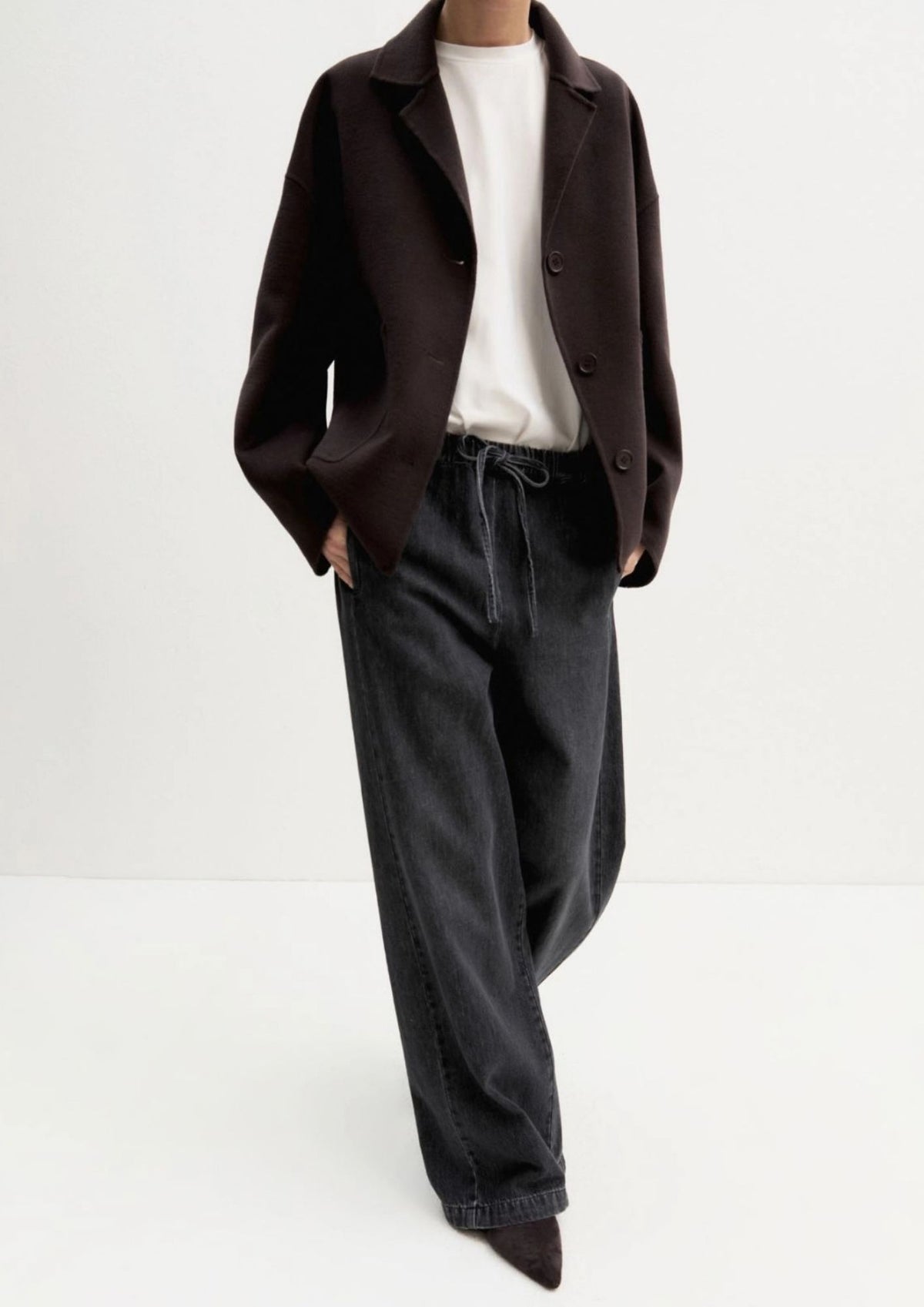 Denim jogger ampio Emmtrionfo Nero 2625186011200 002 EMME MARELLA