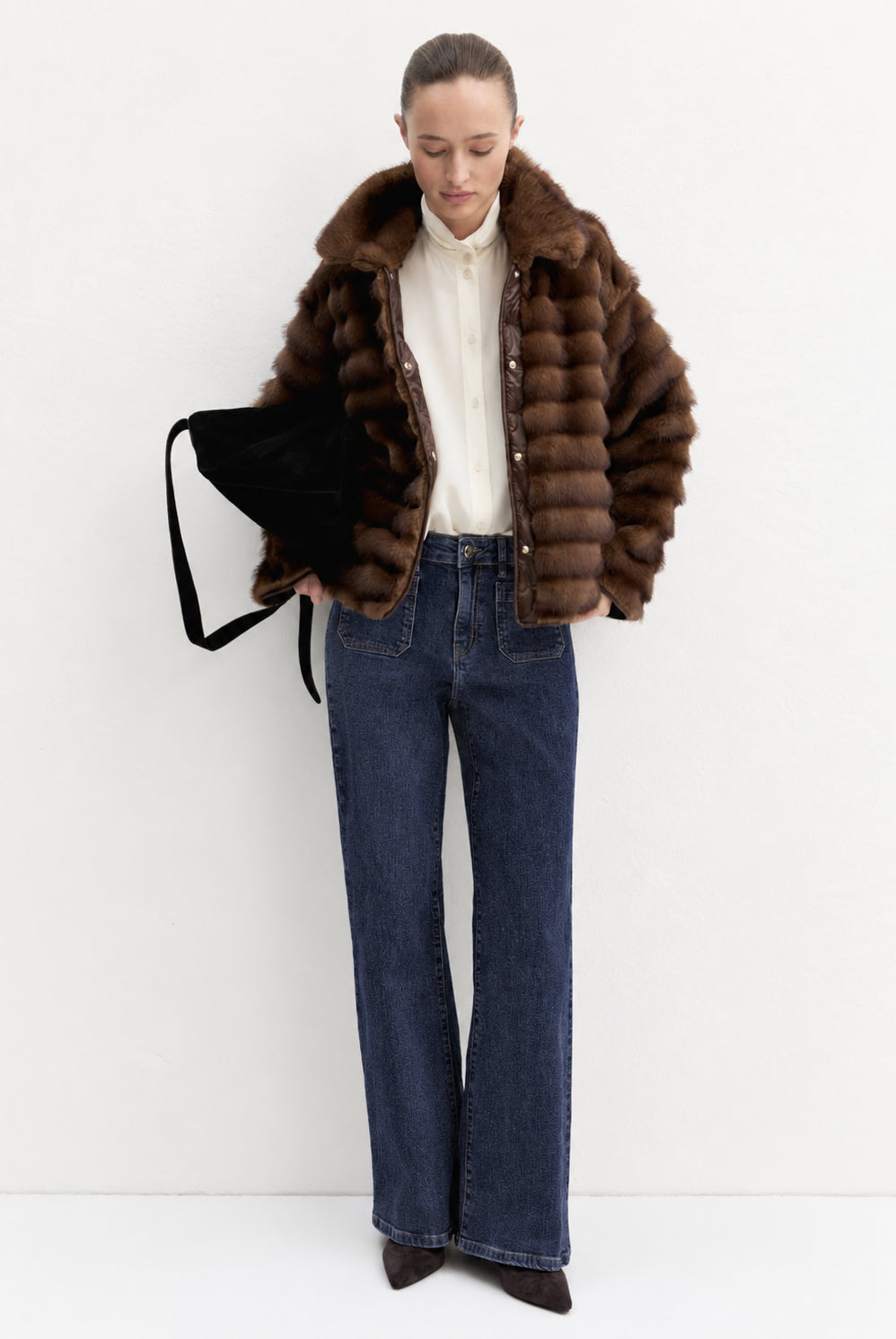 Jeans wide flare Emmwhideflare Blu Notte 2625186021200 001 EMME MARELLA