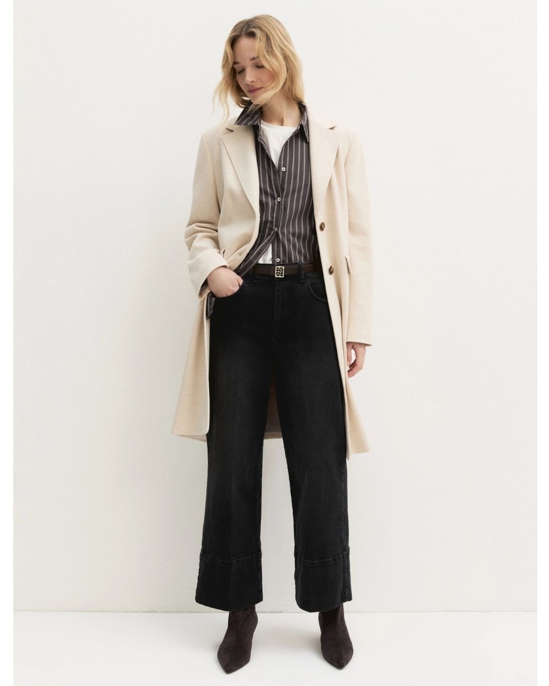 Jeans cropped Nero 2625186041200 004 EMME MARELLA