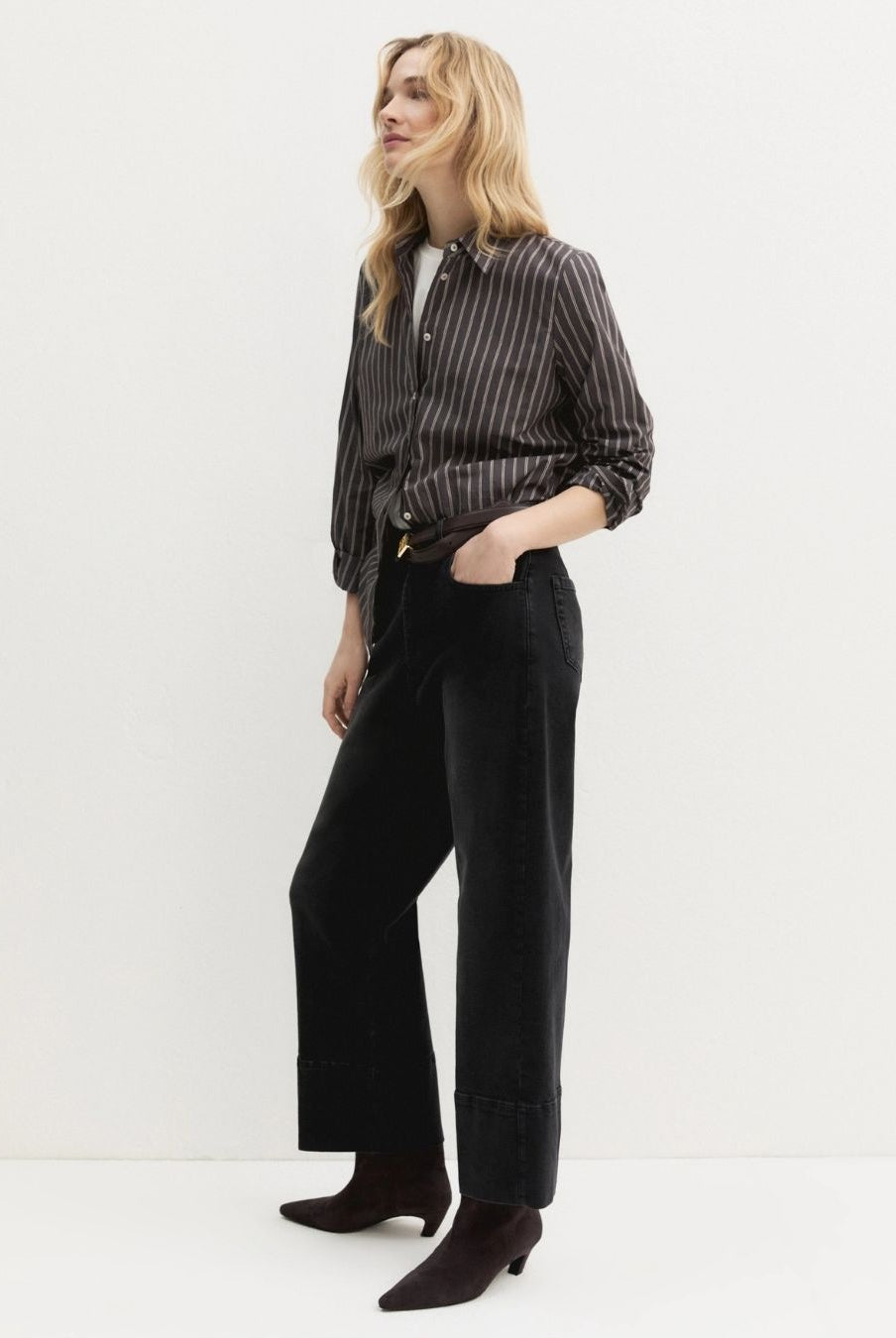 Jeans cropped Nero 2625186041200 004 EMME MARELLA