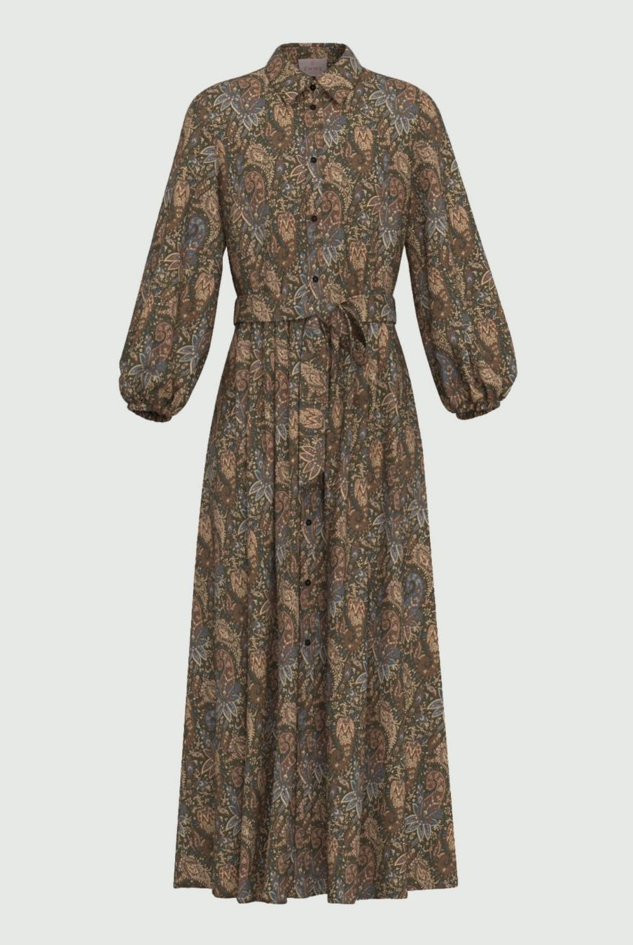 Chemisier lungo in twill stampato Sottobosco 2625226131200 008 EMME MARELLA