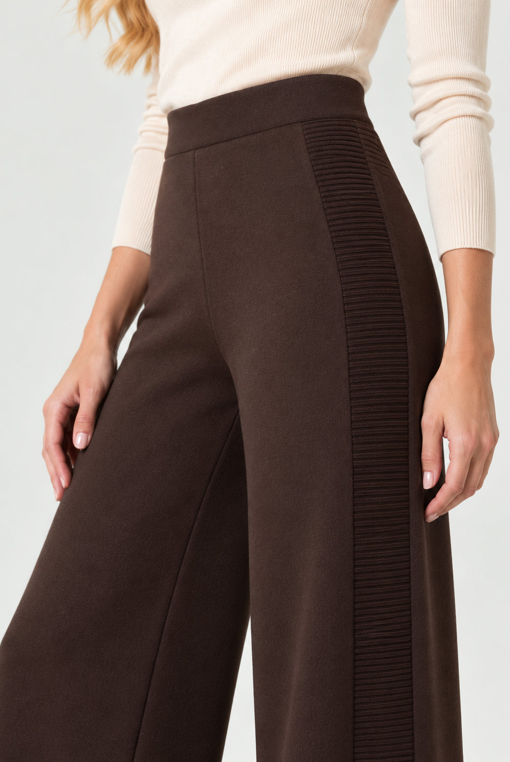 Pantalone in viscosa stretch Emmfoggia Testa di Moro 2625336011200 008 EMME MARELLA