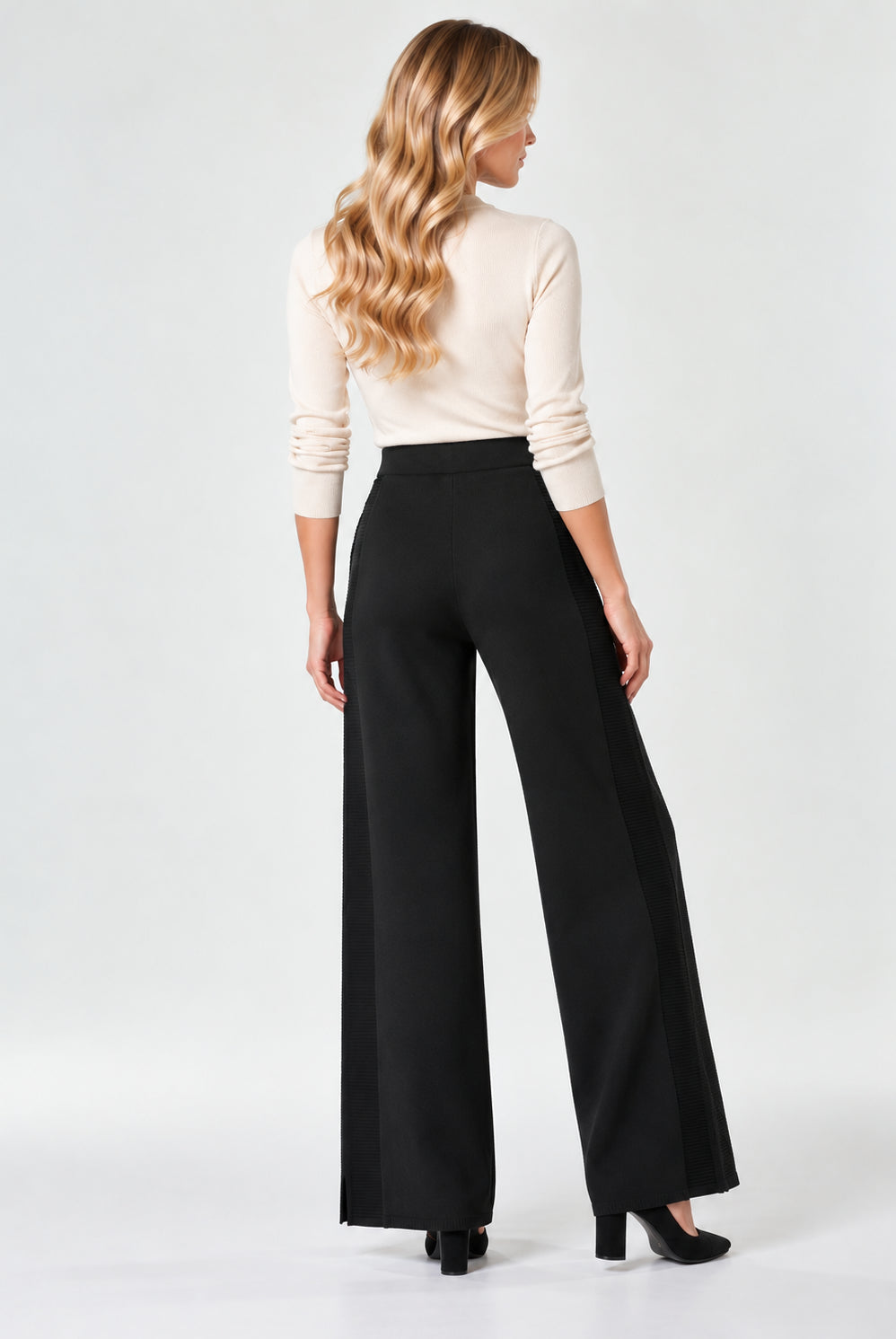 Pantalone in viscosa stretch Emmfoggia Nero 2625336011200 016 EMME MARELLA