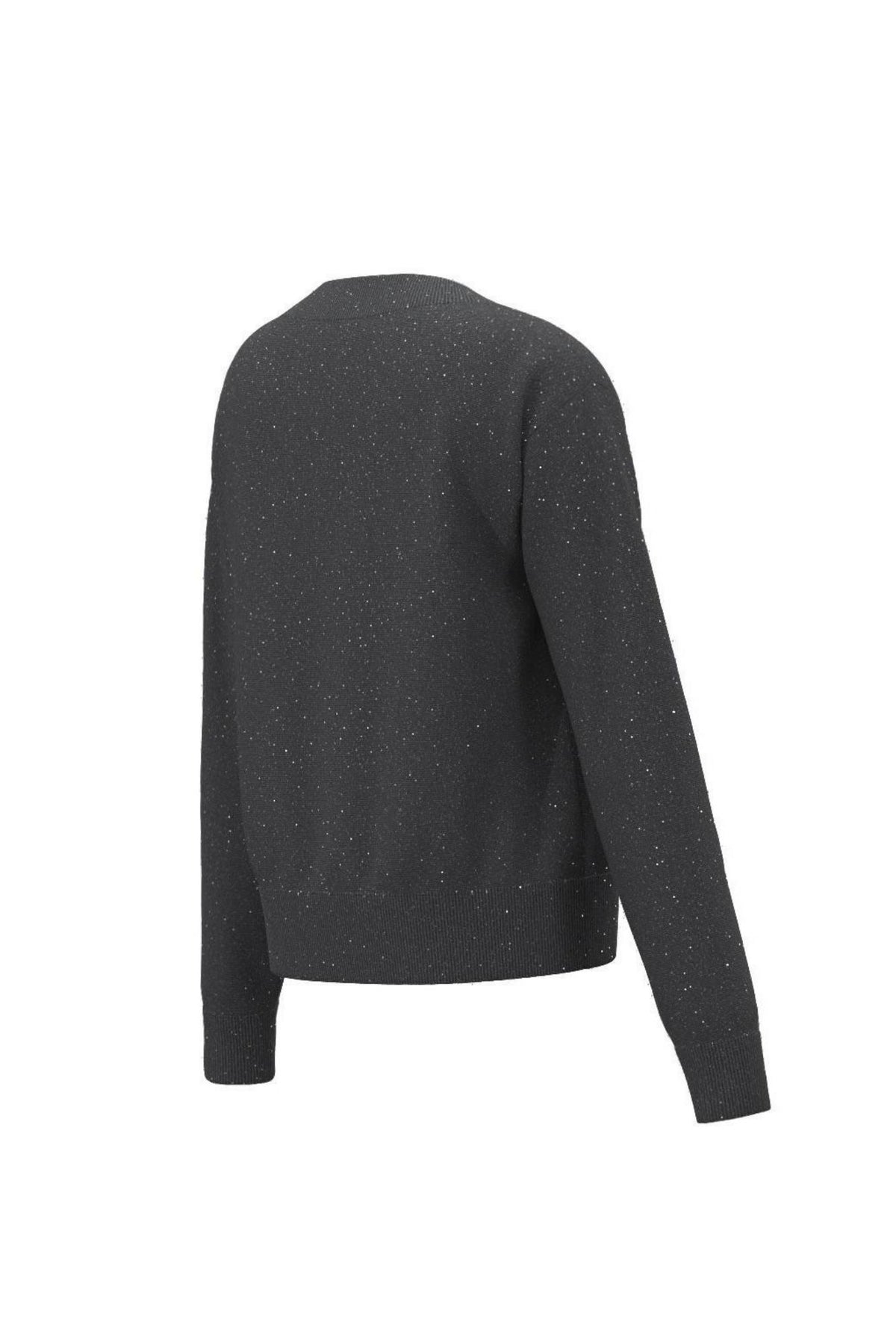Maglia in filato di misto lana con lurex e paillette Emmfertile Grigio Scuro Melange 2625366051200 004 EMME MARELLA