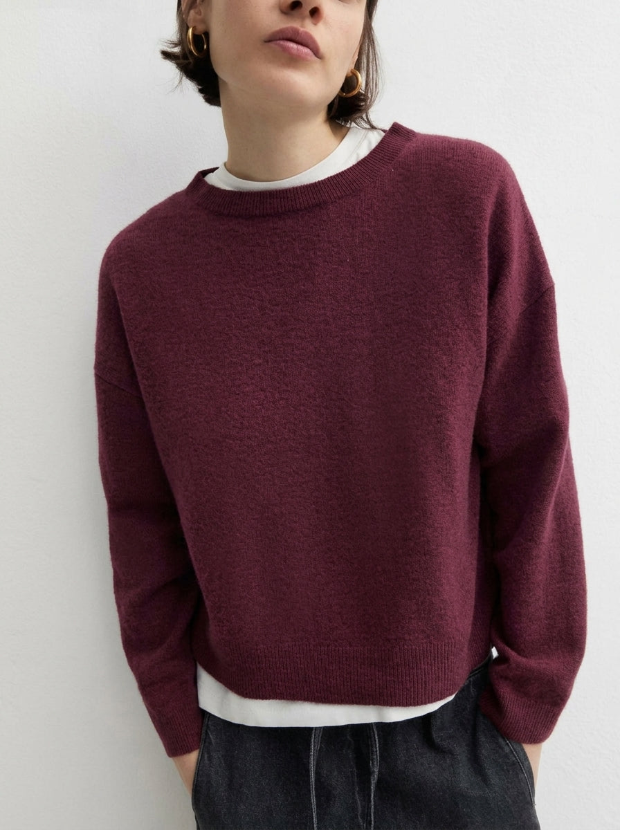 Maglia in pura lana Emmrea Merlot 2625366132200 005 EMME MARELLA
