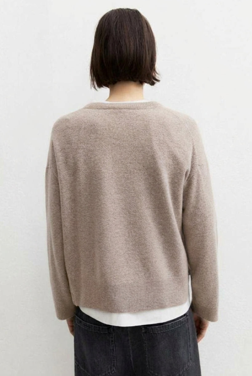 Maglia in pura lana Emmrea Beige 2625366132200 006 EMME MARELLA