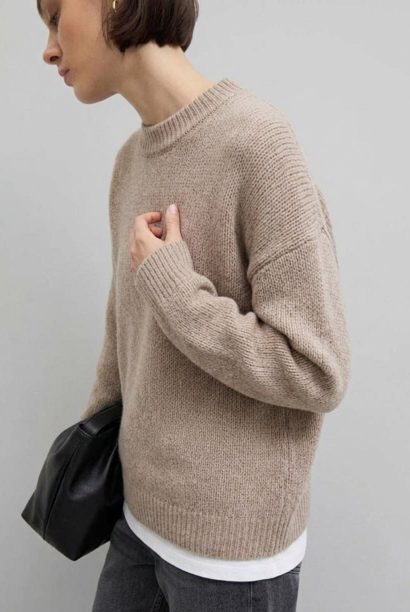 Maglia in pura lana Emmrea Beige 2625366132200 006 EMME MARELLA