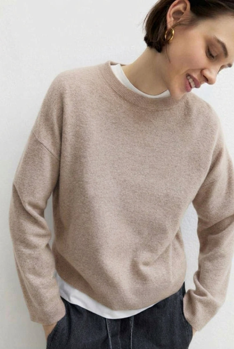 Maglia in pura lana Emmrea Beige 2625366132200 006 EMME MARELLA