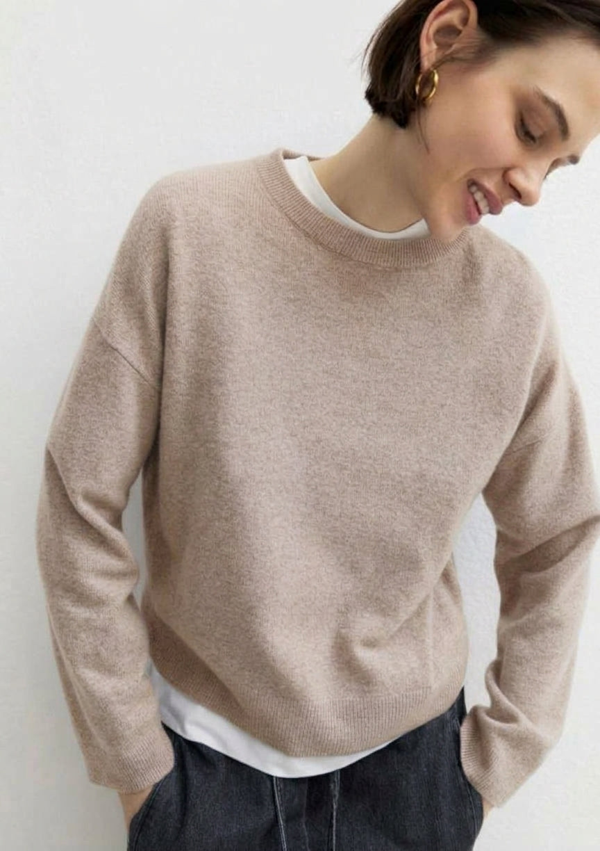 Maglia in pura lana Emmrea Beige 2625366132200 006 EMME MARELLA