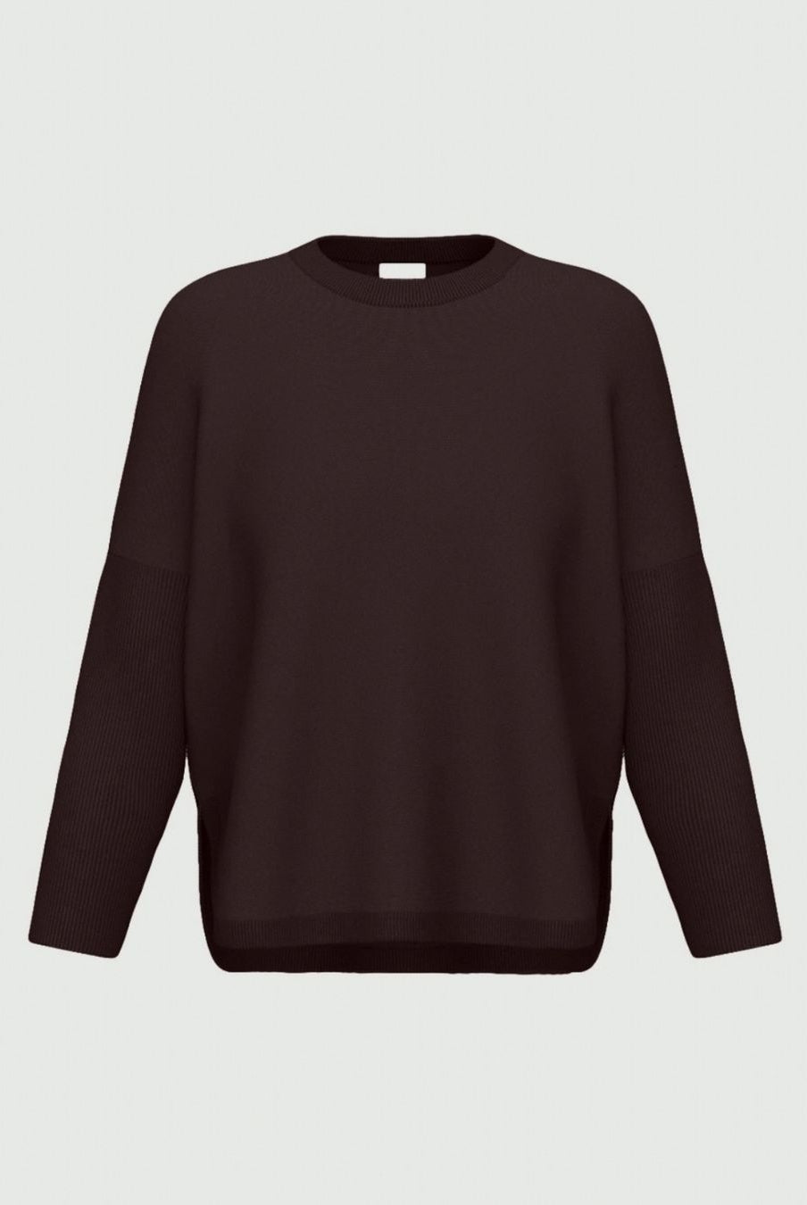 Maglia over in viscosa stretch Testa di moro 2625366281200 008 EMME MARELLA