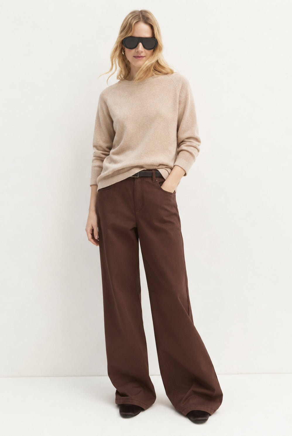 Maglia in viscosa stretch Emmtunica Sabbia 2625366291200 006 EMME MARELLA