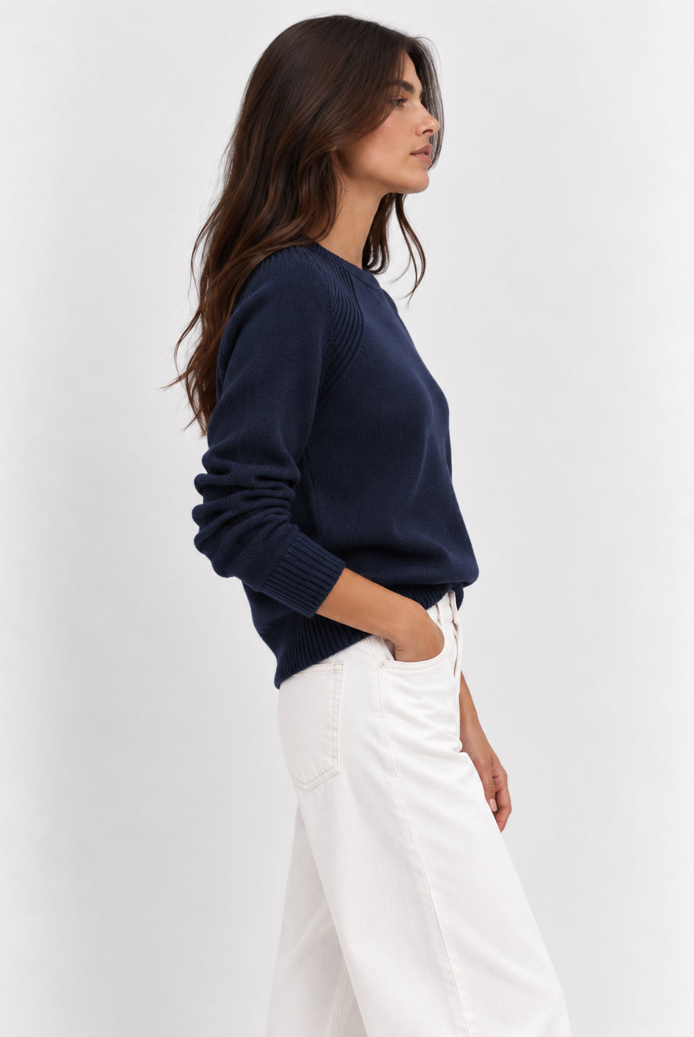 Maglia in filato di misto viscosa stretch Emmdanza Blu Navy 2625366301200 001 EMME MARELLA