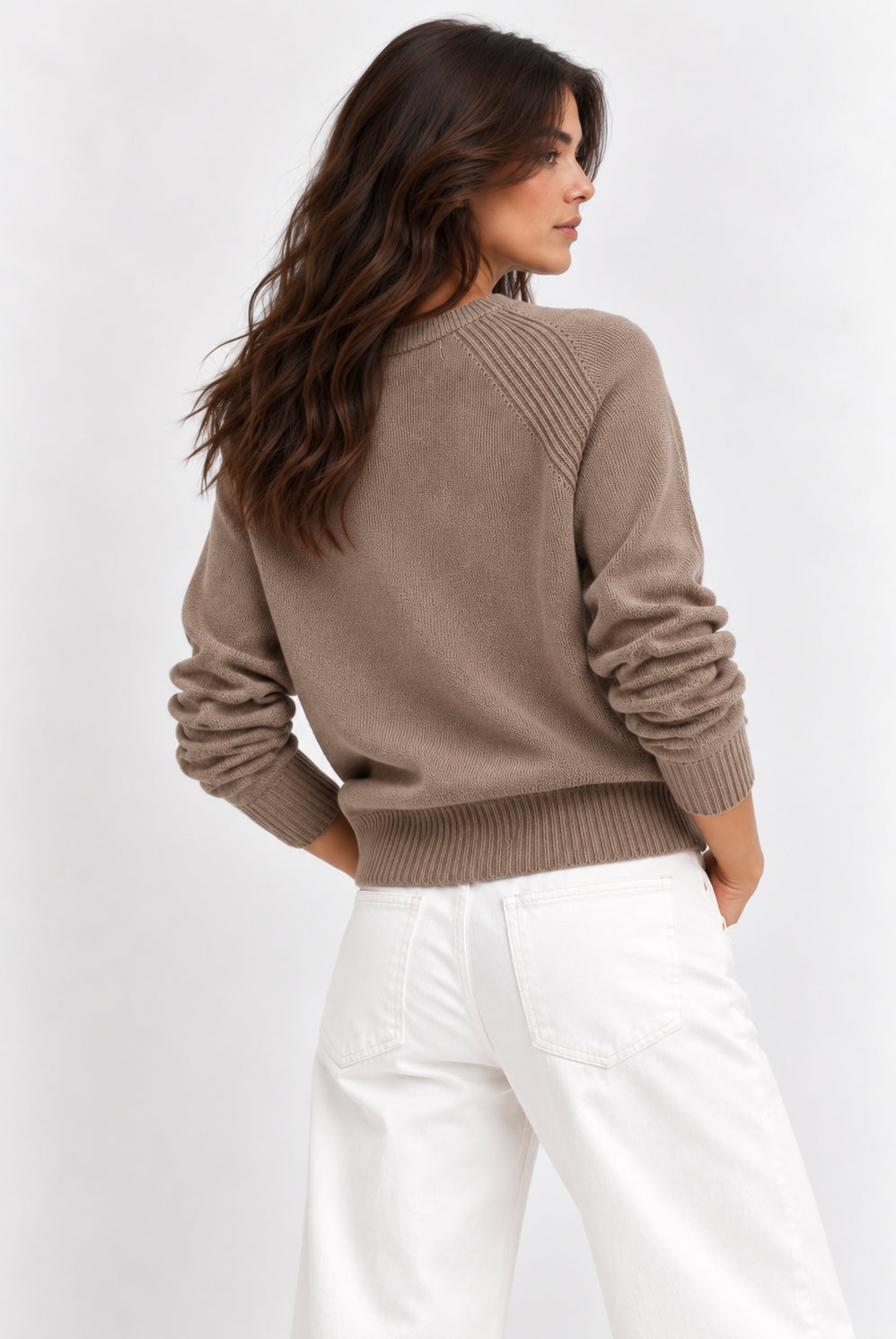 Maglia in filato di misto viscosa stretch Emmdanza Beige 2625366301200 005 EMME MARELLA