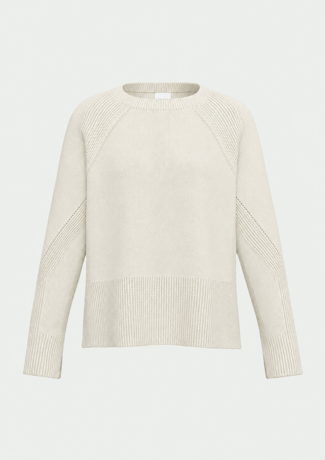 Maglia in filato di misto lana merinos Emmarcadia Bianco Panna 2625366312200 002 EMME MARELLA