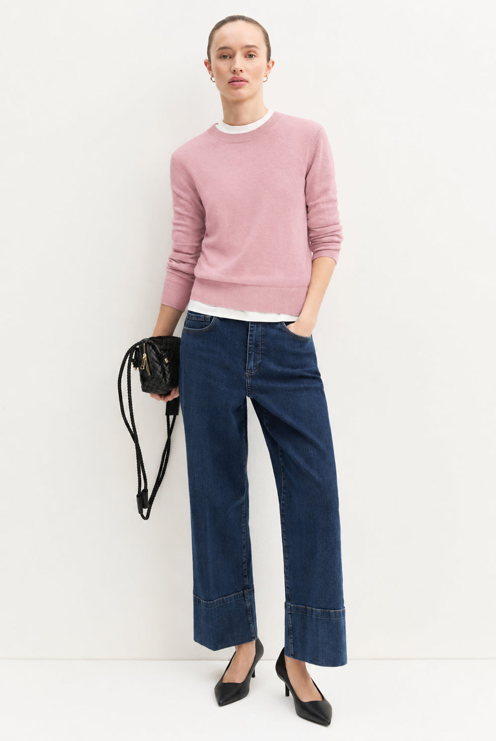 Maglia in lana e cashmere Emmlaccio Rosa Peonia 2625366361200 002 EMME MARELLA