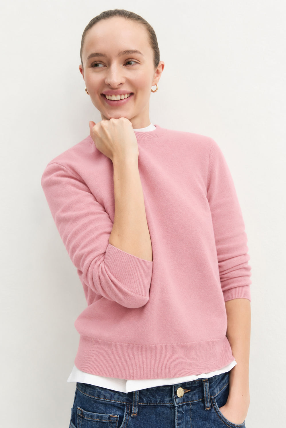Maglia in lana e cashmere Emmlaccio Rosa Peonia 2625366361200 002 EMME MARELLA