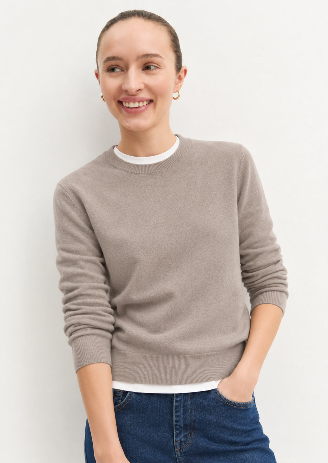 Maglia in lana e cashmere Emmlaccio Beige 2625366361200 003 EMME MARELLA