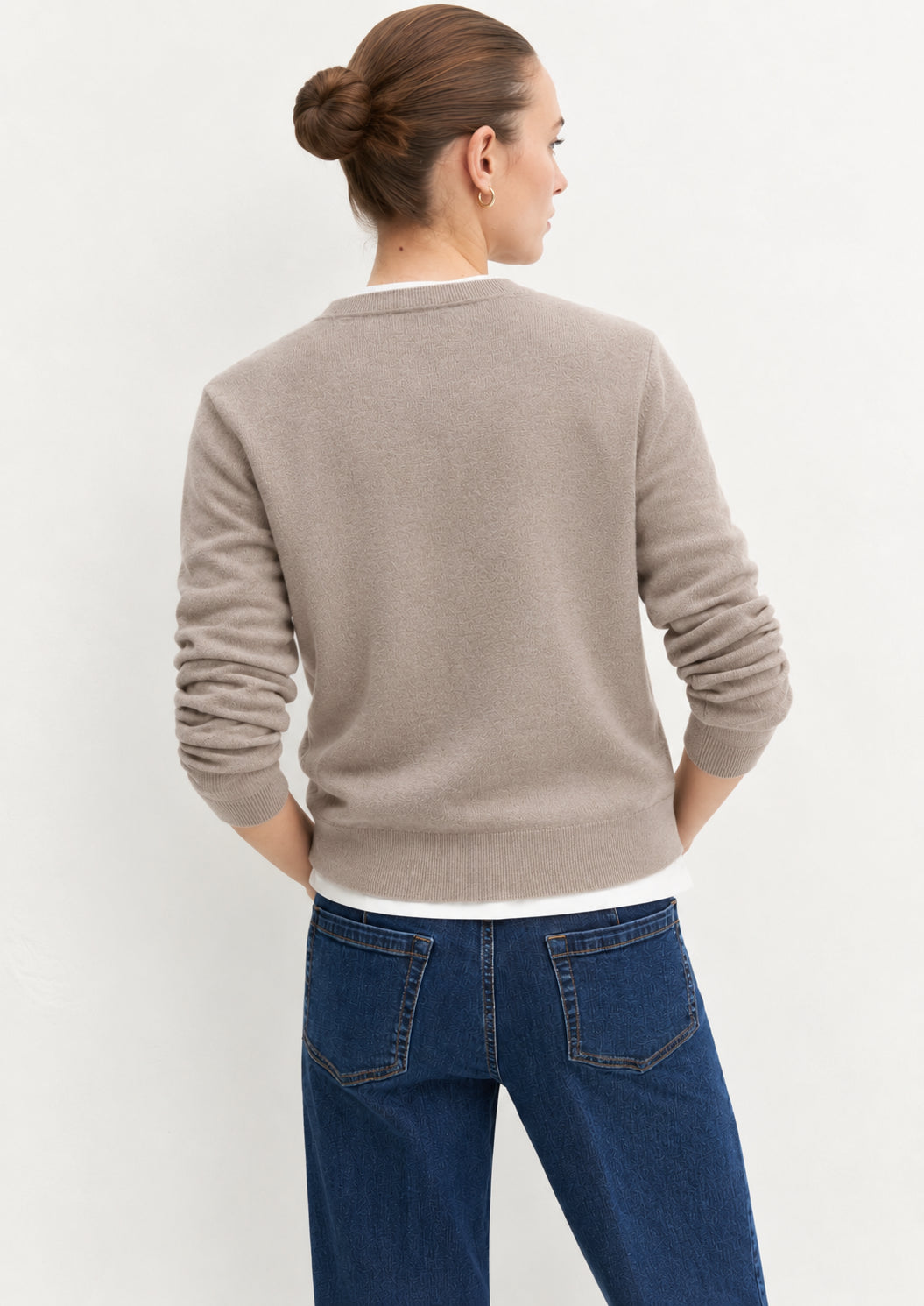 Maglia in lana e cashmere Emmlaccio Beige 2625366361200 003 EMME MARELLA