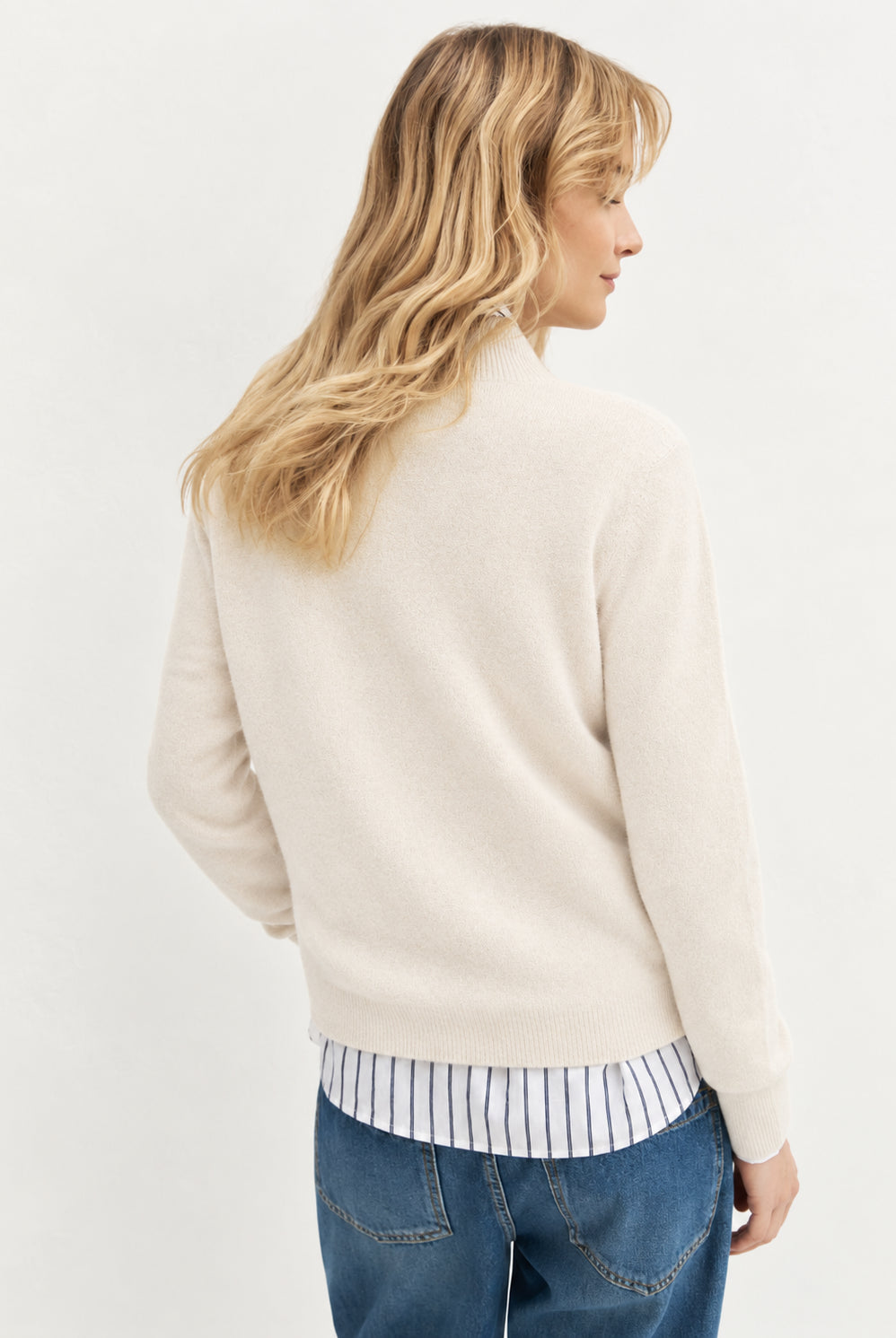 Maglia in misto cashmere Emmnetto Avorio 2625366371200 001 EMME MARELLA