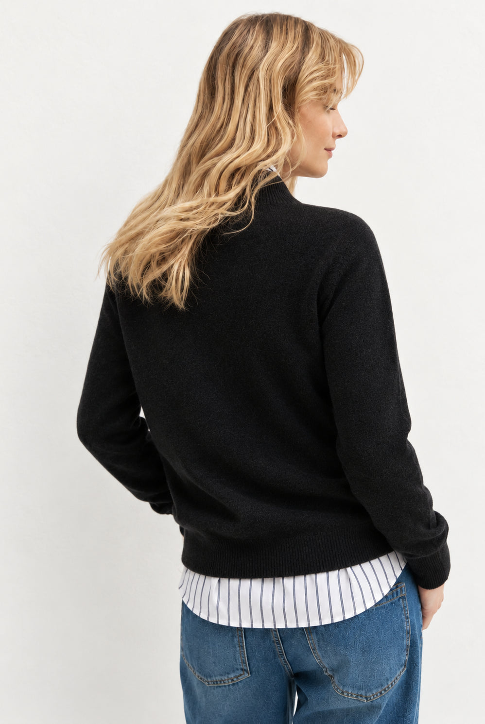 Maglia in misto cashmere Emmnetto Nero 2625366371200 008 EMME MARELLA