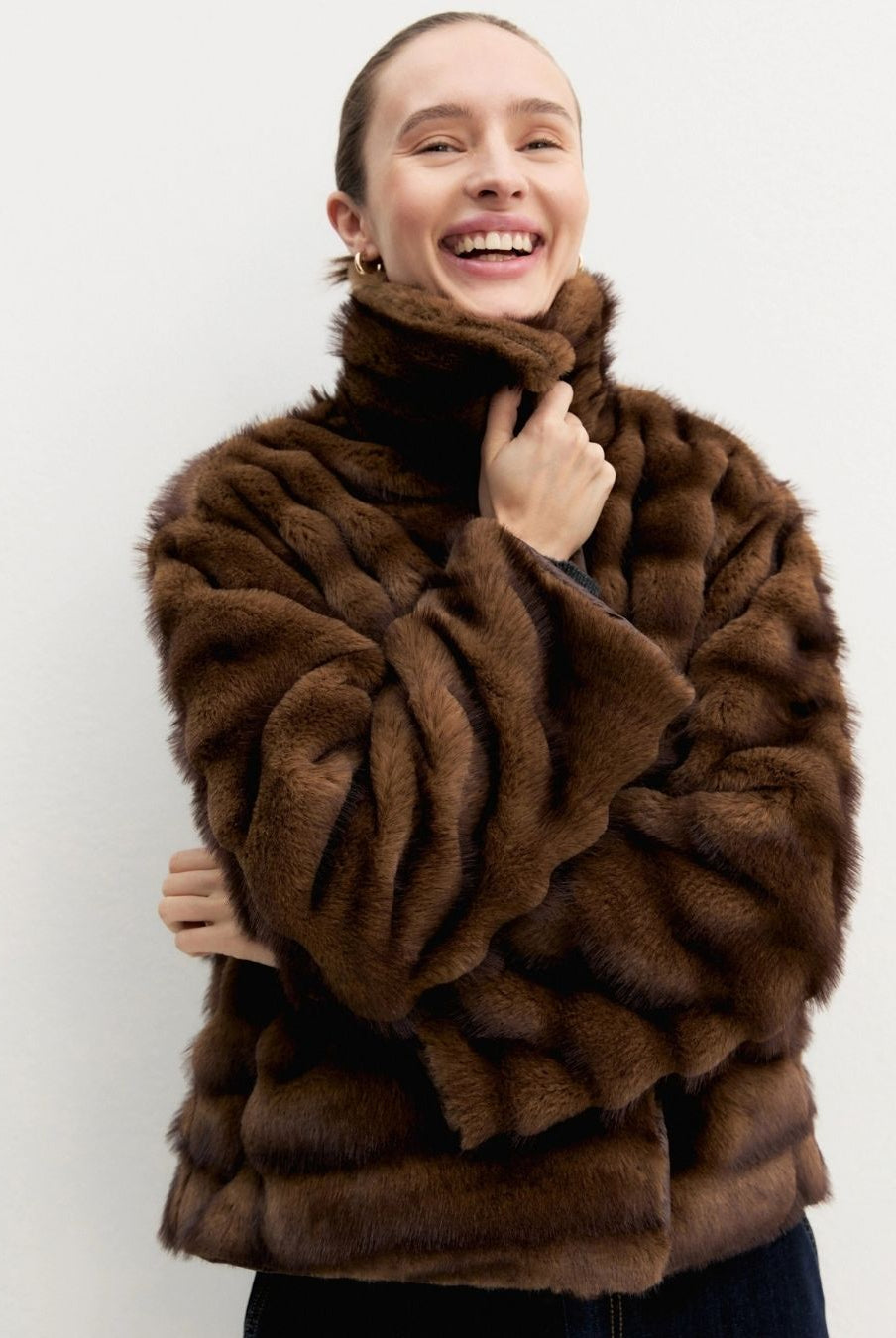 Giacca boxy Cognac 2625456031200 001 EMME MARELLA