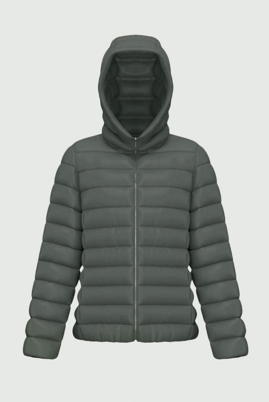 Piumino trapuntato antigoccia Verde sottobosco 2625486081200 002 EMME MARELLA