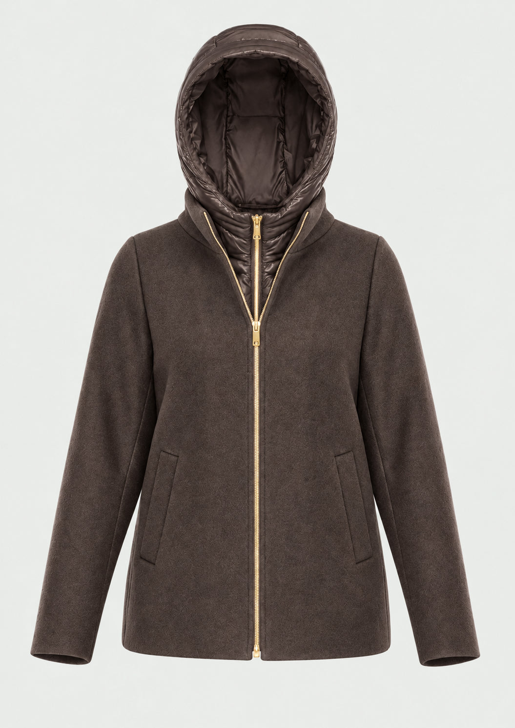 Capospalla in panno soft imbottito Emmsorriso Marrone 2625486082200 009 EMME MARELLA