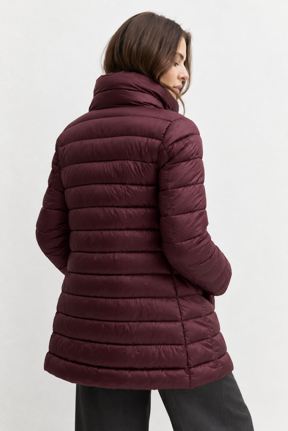 Piumino lungo Emmtesoro Viola 2625486172200 002 EMME MARELLA