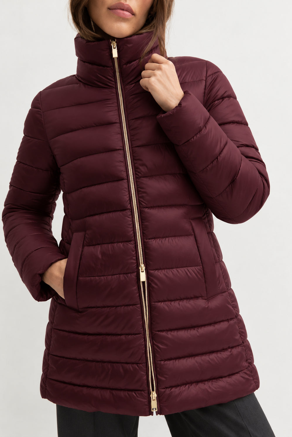 Piumino lungo Emmtesoro Viola 2625486172200 002 EMME MARELLA