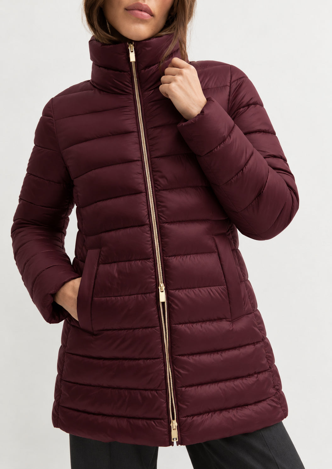 Piumino lungo Emmtesoro Viola 2625486172200 002 EMME MARELLA