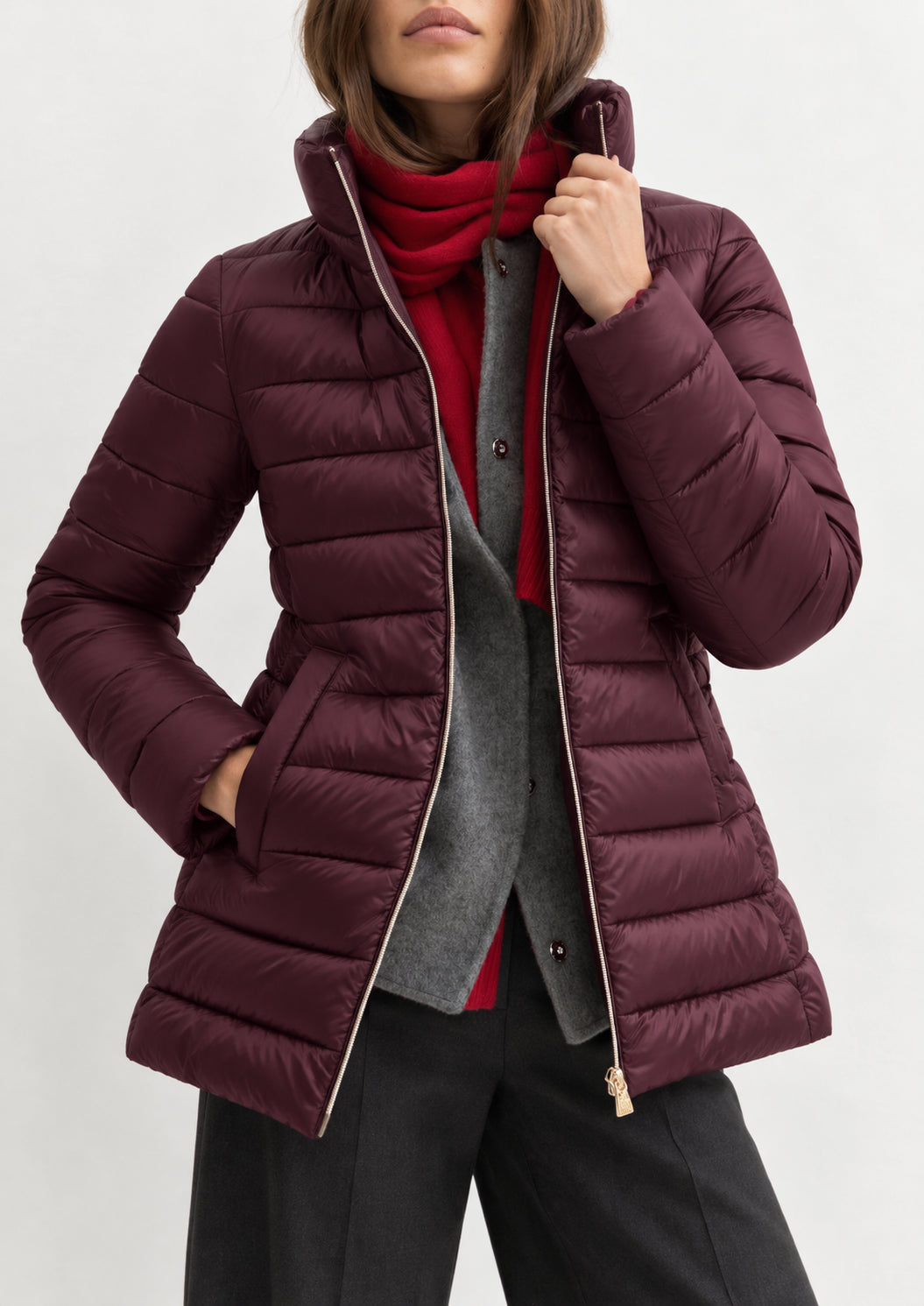 Piumino lungo Emmtesoro Viola 2625486172200 002 EMME MARELLA