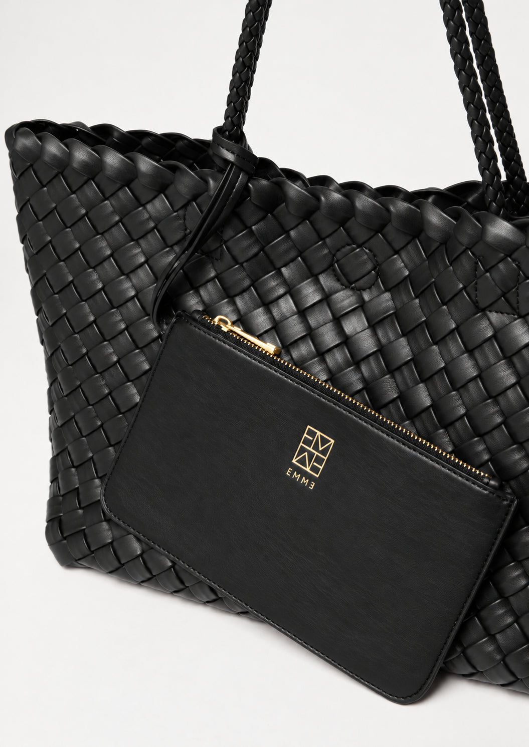 Shopper intrecciata Emmumido Nero 2625516111200 002 EMME MARELLA