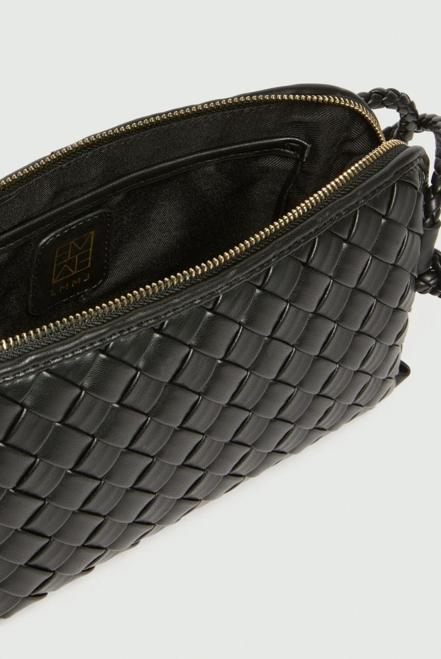 Borsa a tracolla intrecciata Nero 2625516121200 002 EMME MARELLA