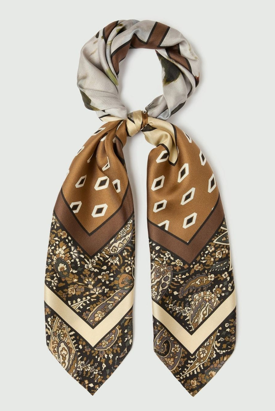Foulard in seta Cammello 2625546031200 004 EMME MARELLA