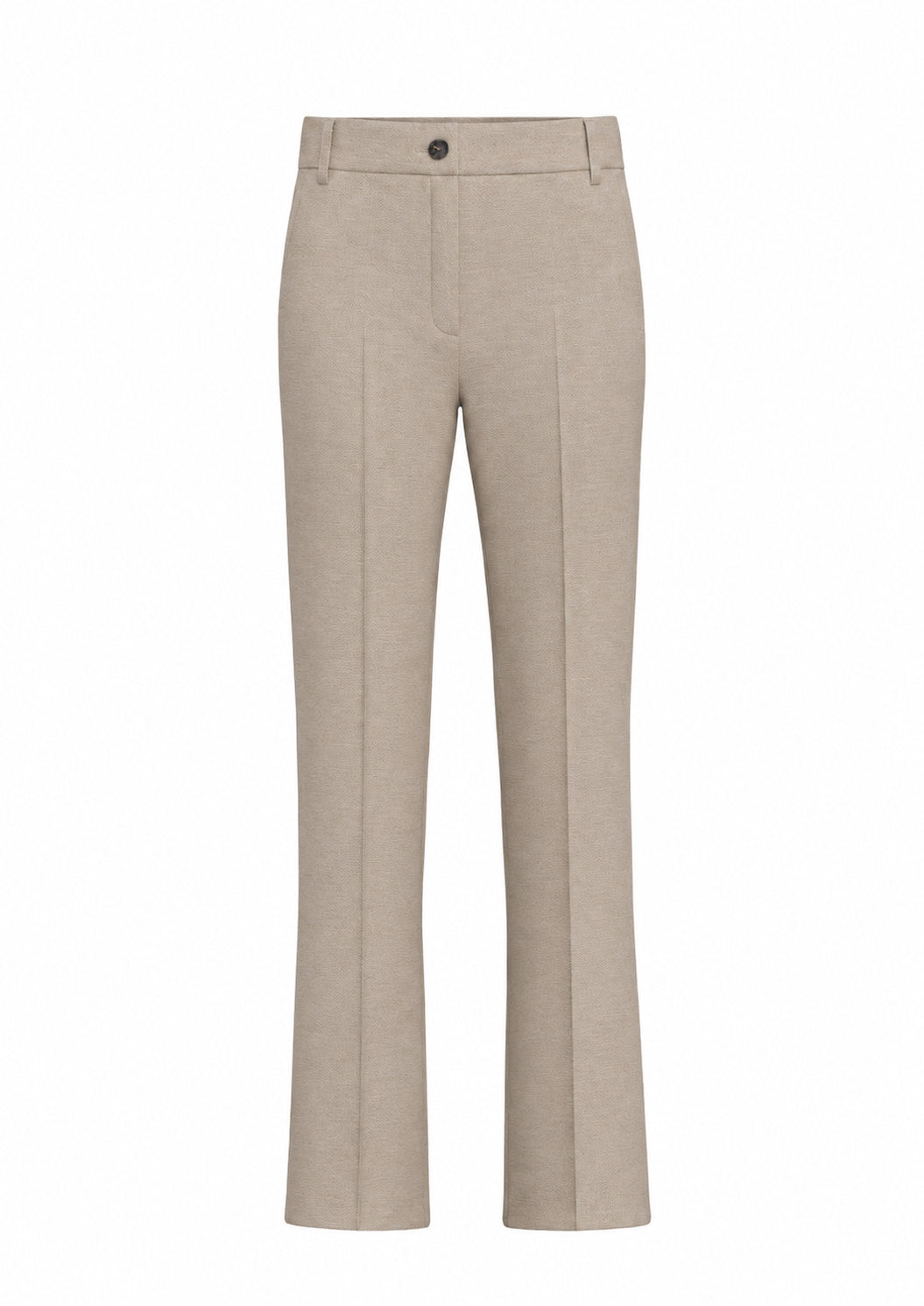 Pantalone slim fit in jersey stretch Emmflare Ecru 2625786051200 001 EMME MARELLA
