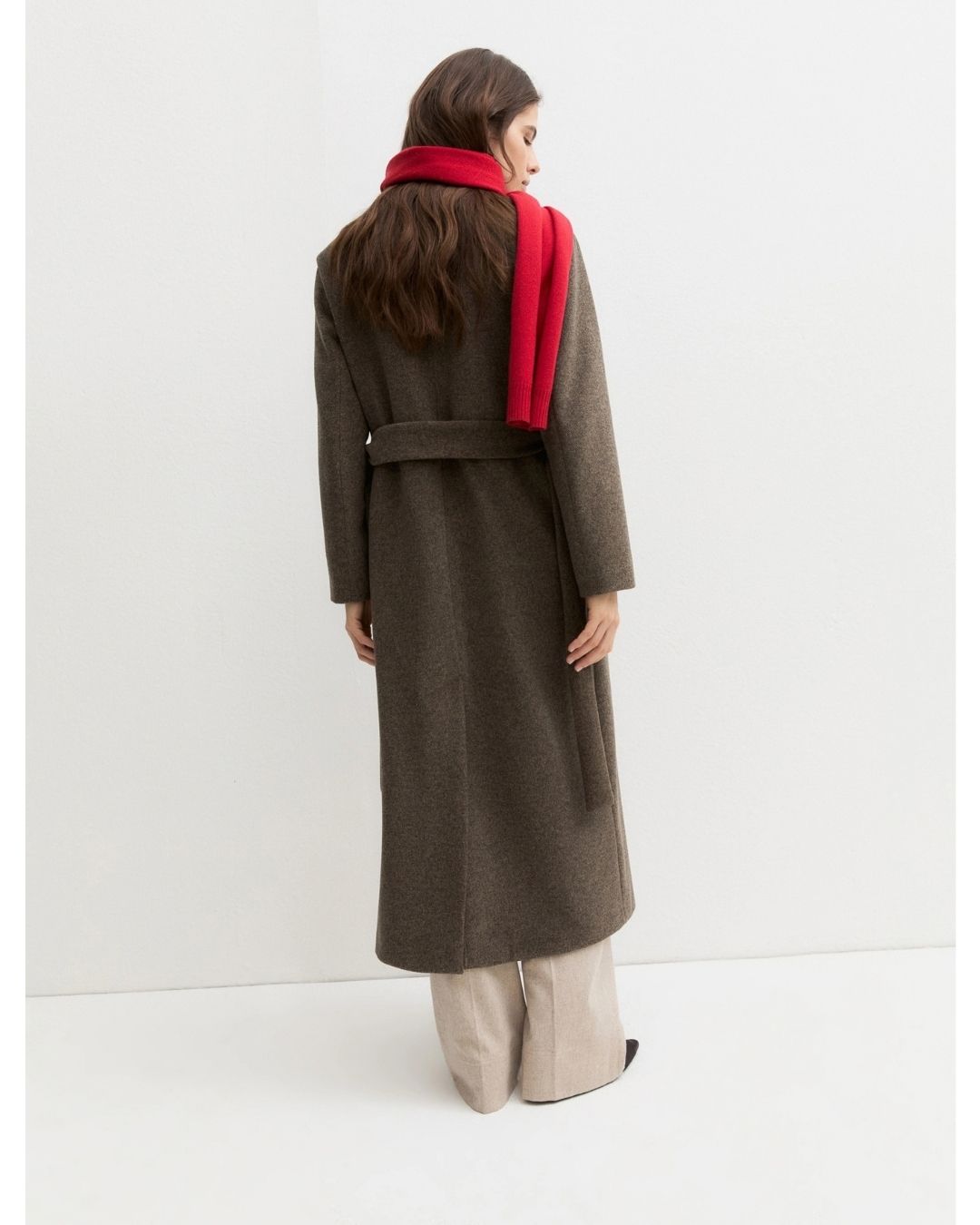 Cappotto in jersey soft Castagna 2625906012200 001 EMME MARELLA