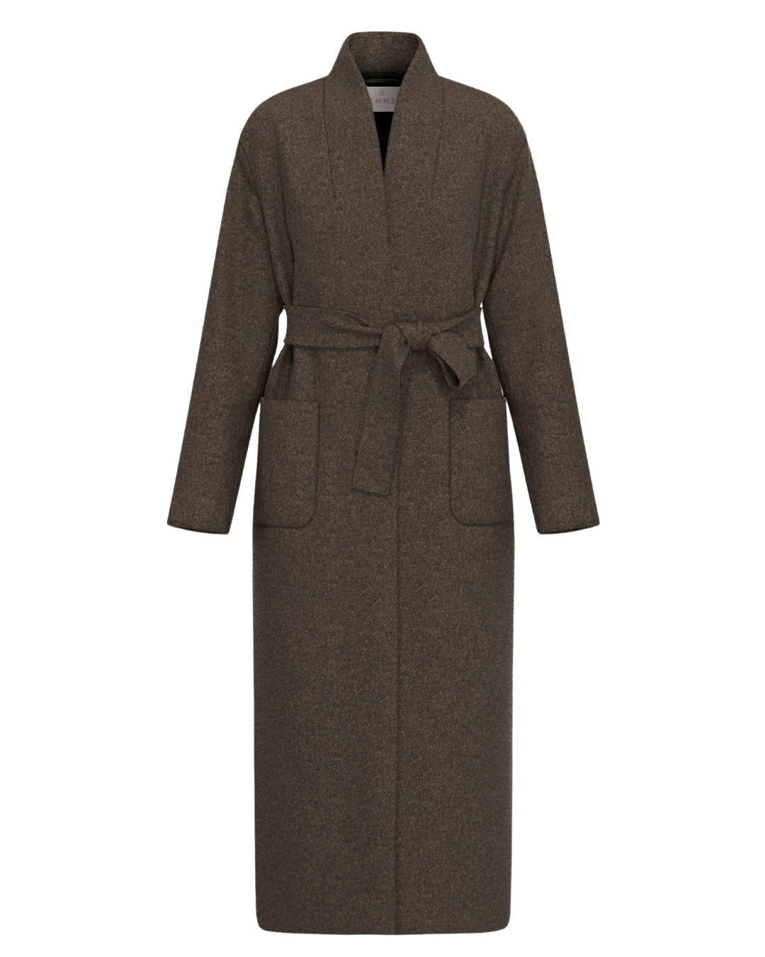 Cappotto in jersey soft Castagna 2625906012200 001 EMME MARELLA